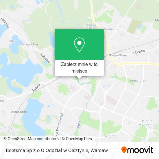 Mapa Beetsma Sp z o O Oddział w Olsztynie