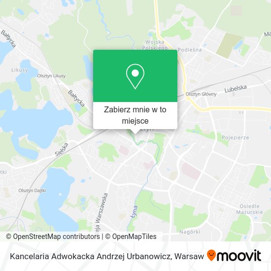 Mapa Kancelaria Adwokacka Andrzej Urbanowicz