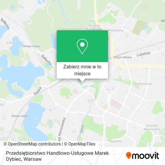 Mapa Przedsiębiorstwo Handlowo-Usługowe Marek Dybiec