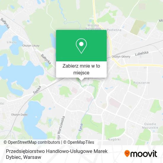 Mapa Przedsiębiorstwo Handlowo-Usługowe Marek Dybiec