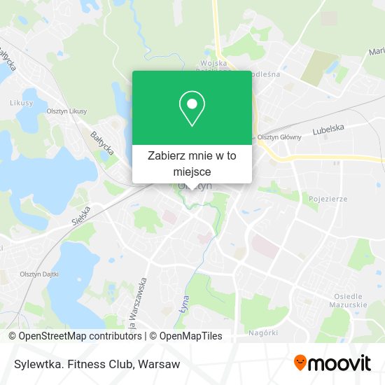 Mapa Sylewtka. Fitness Club