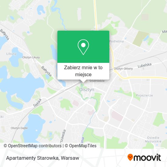 Mapa Apartamenty Starowka