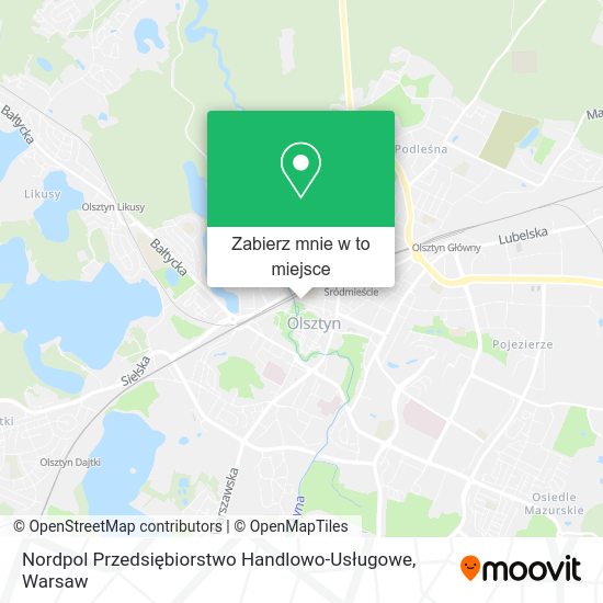 Mapa Nordpol Przedsiębiorstwo Handlowo-Usługowe