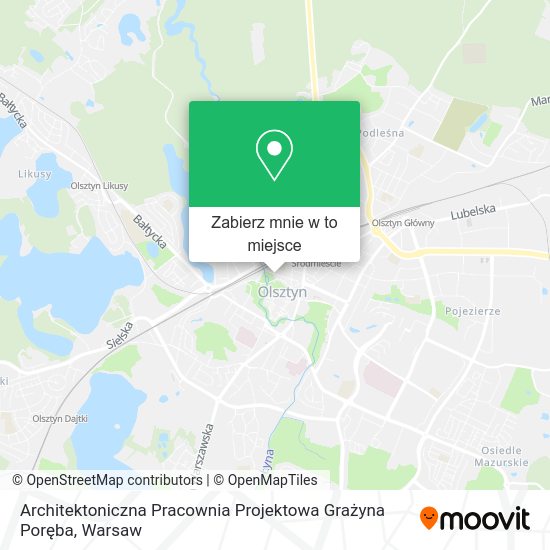 Mapa Architektoniczna Pracownia Projektowa Grażyna Poręba