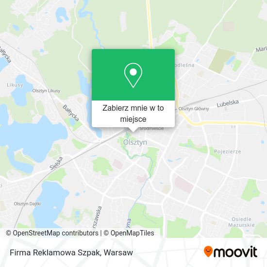 Mapa Firma Reklamowa Szpak