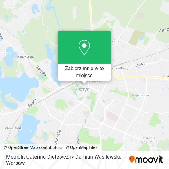 Mapa Megicfit Catering Dietetyczny Damian Wasilewski