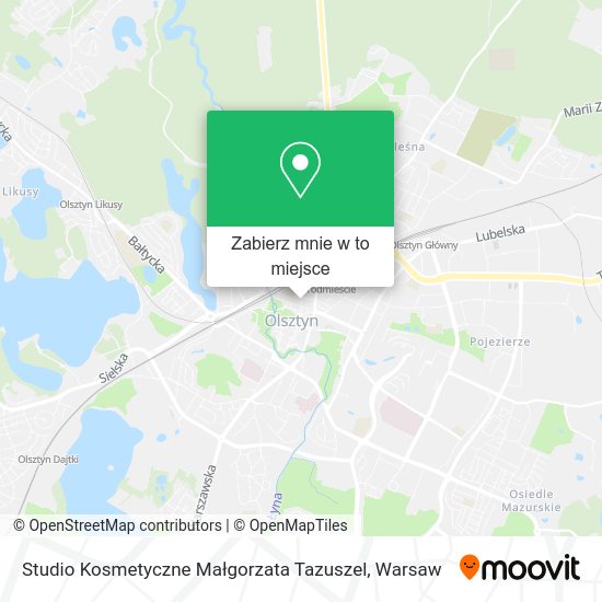 Mapa Studio Kosmetyczne Małgorzata Tazuszel