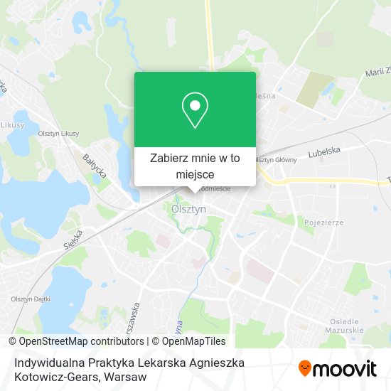 Mapa Indywidualna Praktyka Lekarska Agnieszka Kotowicz-Gears
