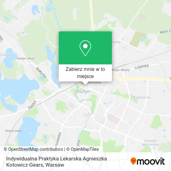 Mapa Indywidualna Praktyka Lekarska Agnieszka Kotowicz-Gears