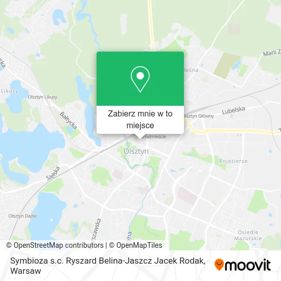 Mapa Symbioza s.c. Ryszard Belina-Jaszcz Jacek Rodak