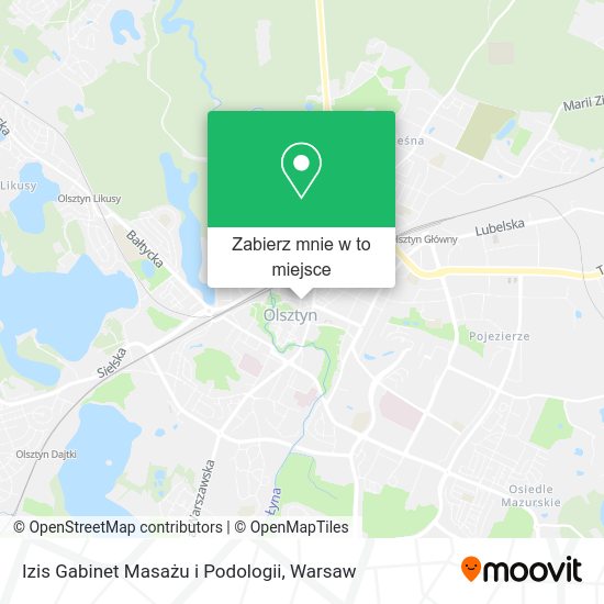 Mapa Izis Gabinet Masażu i Podologii