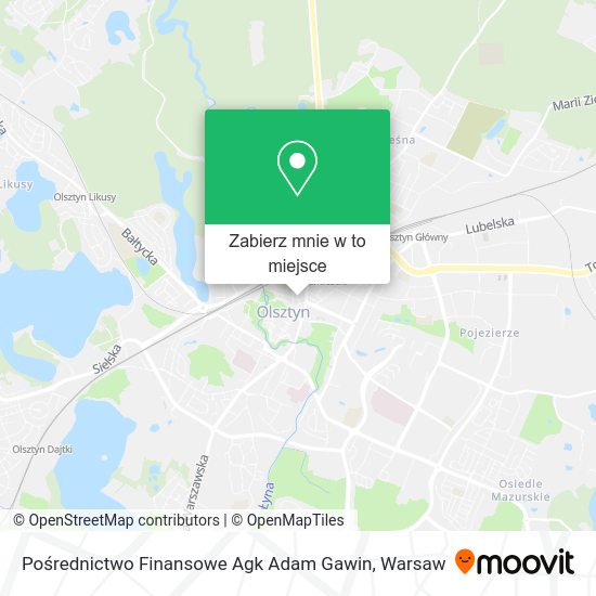 Mapa Pośrednictwo Finansowe Agk Adam Gawin