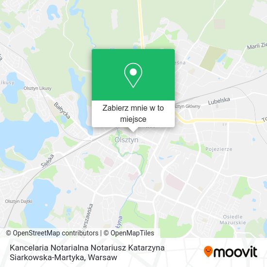 Mapa Kancelaria Notarialna Notariusz Katarzyna Siarkowska-Martyka