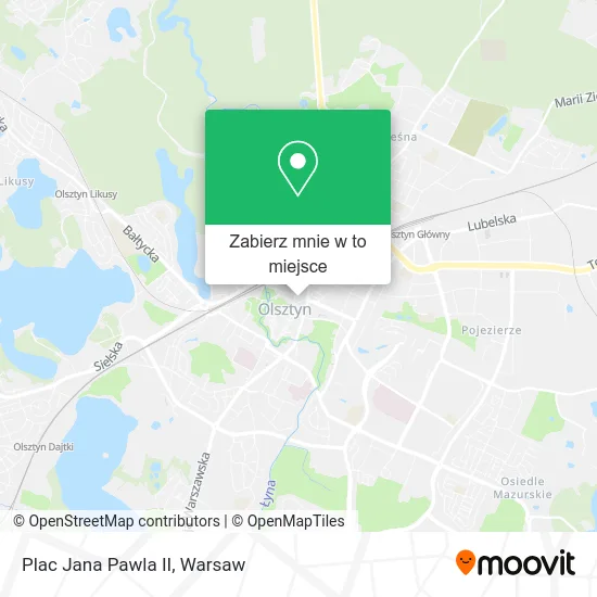 Mapa Plac Jana Pawla II