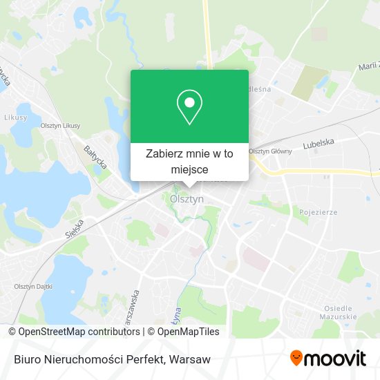 Mapa Biuro Nieruchomości Perfekt