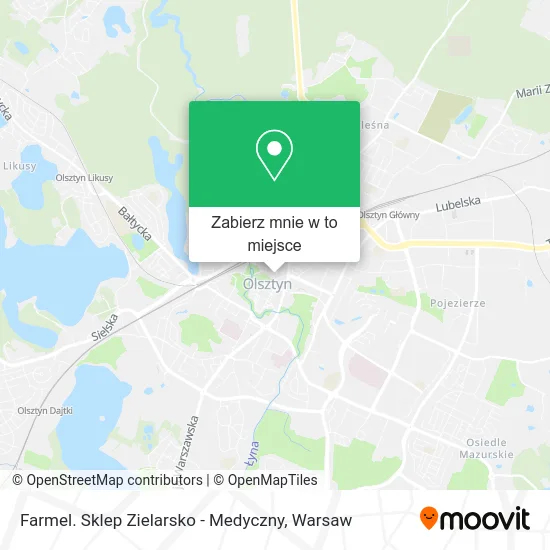 Mapa Farmel. Sklep Zielarsko - Medyczny