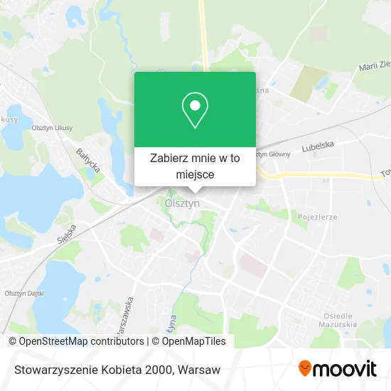 Mapa Stowarzyszenie Kobieta 2000