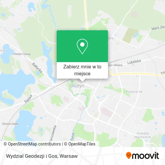 Mapa Wydzial Geodezji i Gos