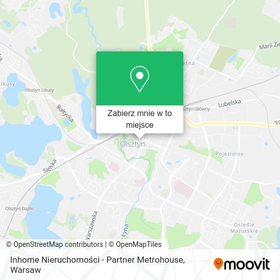 Mapa Inhome Nieruchomości - Partner Metrohouse