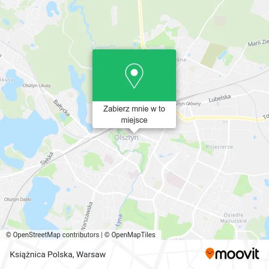 Mapa Książnica Polska