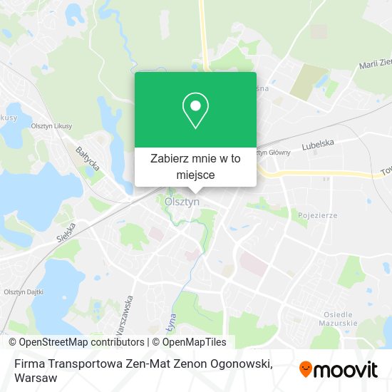 Mapa Firma Transportowa Zen-Mat Zenon Ogonowski