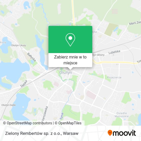 Mapa Zielony Rembertów sp. z o.o.