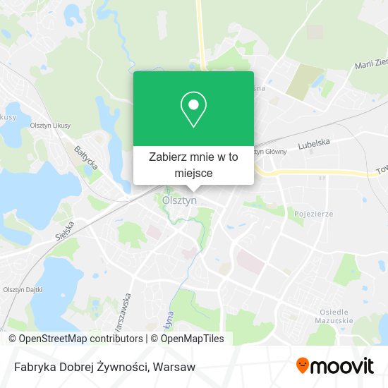 Mapa Fabryka Dobrej Żywności