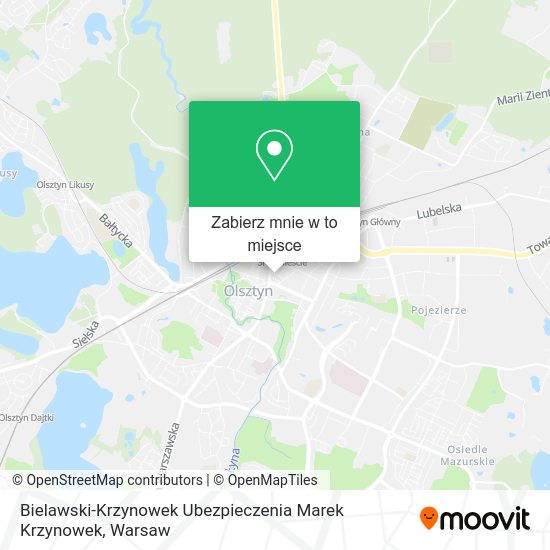 Mapa Bielawski-Krzynowek Ubezpieczenia Marek Krzynowek