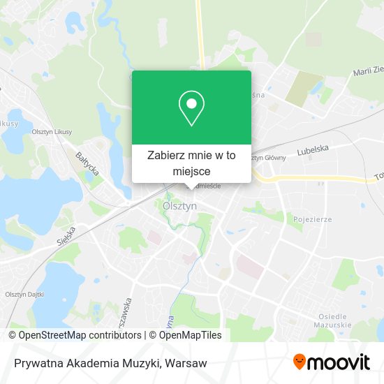 Mapa Prywatna Akademia Muzyki