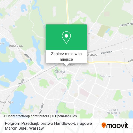 Mapa Polgrom Przedsiębiorstwo Handlowo-Usługowe Marcin Sulej