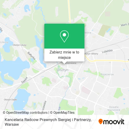 Mapa Kancelaria Radcow Prawnych Siergiej i Partnerzy