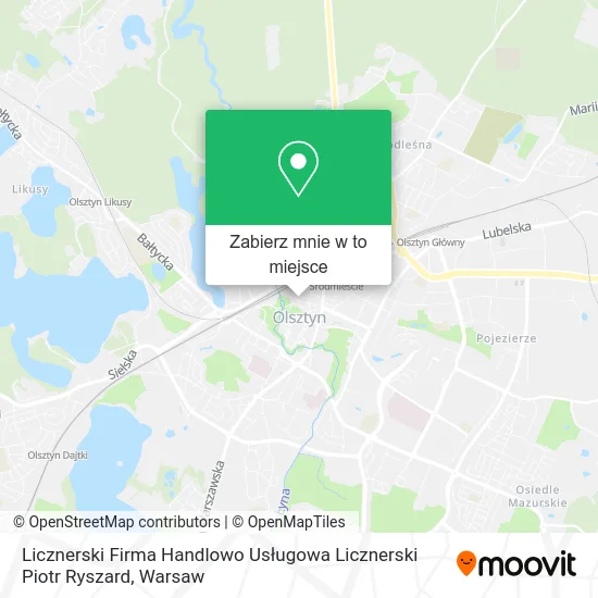 Mapa Licznerski Firma Handlowo Usługowa Licznerski Piotr Ryszard