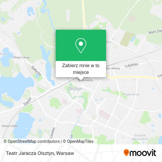 Mapa Teatr Jaracza Olsztyn