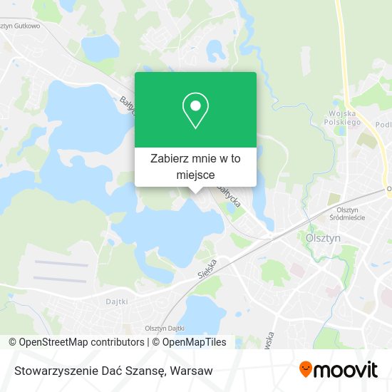 Mapa Stowarzyszenie Dać Szansę