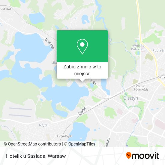 Mapa Hotelik u Sasiada