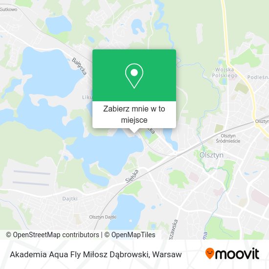 Mapa Akademia Aqua Fly Miłosz Dąbrowski