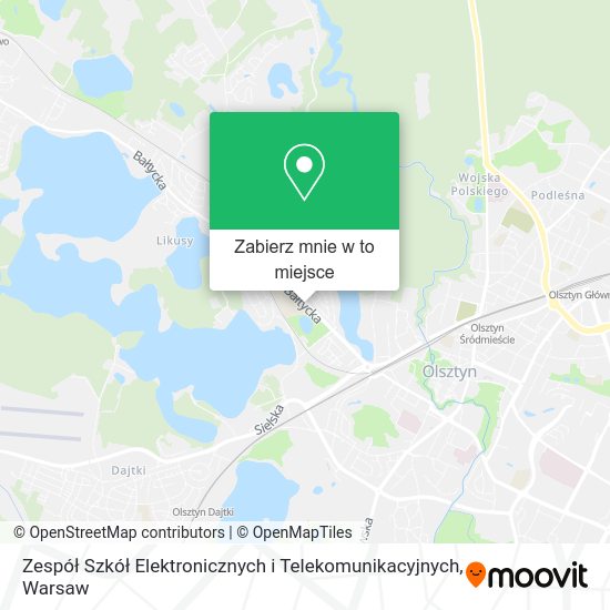 Mapa Zespół Szkół Elektronicznych i Telekomunikacyjnych