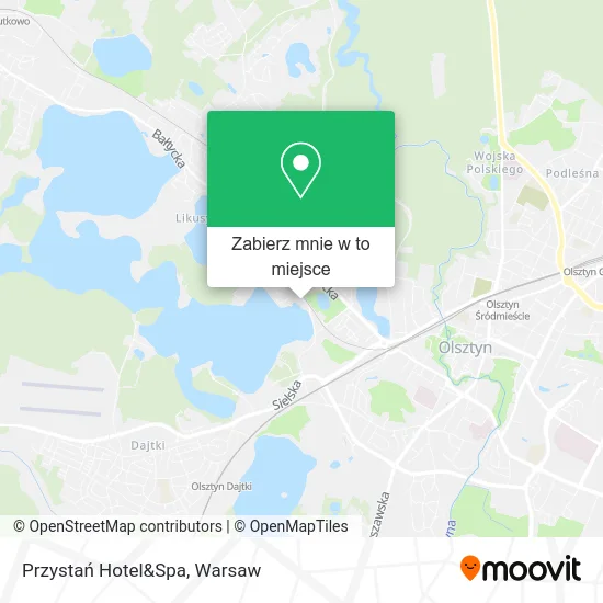 Mapa Przystań Hotel&Spa