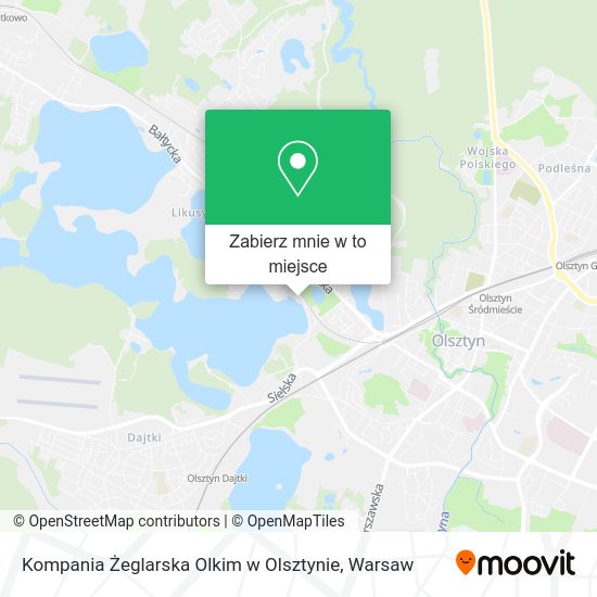 Mapa Kompania Żeglarska Olkim w Olsztynie