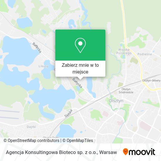 Mapa Agencja Konsultingowa Bioteco sp. z o.o.