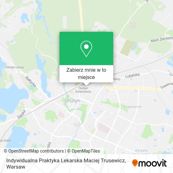 Mapa Indywidualna Praktyka Lekarska Maciej Trusewicz