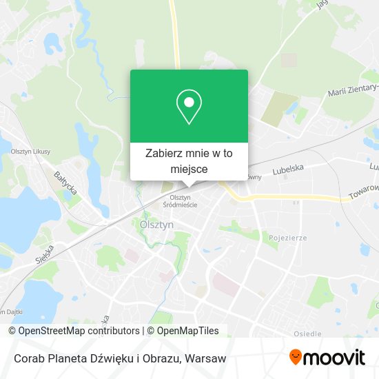 Mapa Corab Planeta Dźwięku i Obrazu