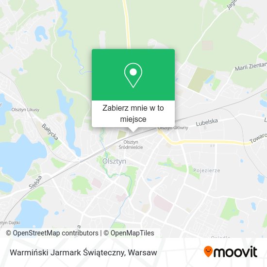 Mapa Warmiński Jarmark Świąteczny