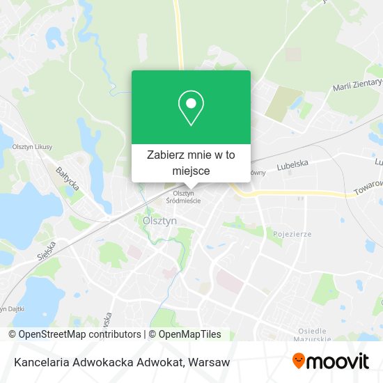 Mapa Kancelaria Adwokacka Adwokat