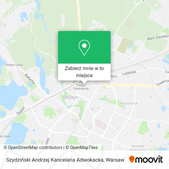 Mapa Szydziński Andrzej Kancelaria Adwokacka