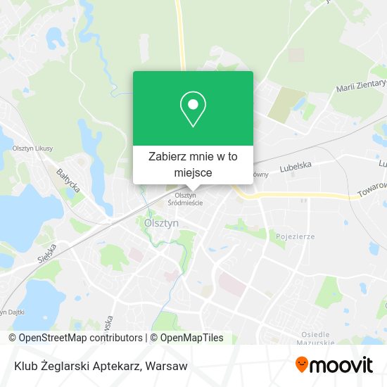 Mapa Klub Żeglarski Aptekarz