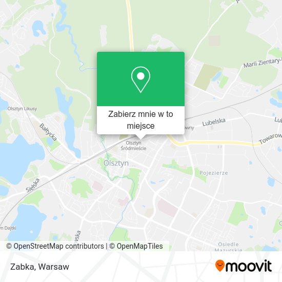 Mapa Zabka