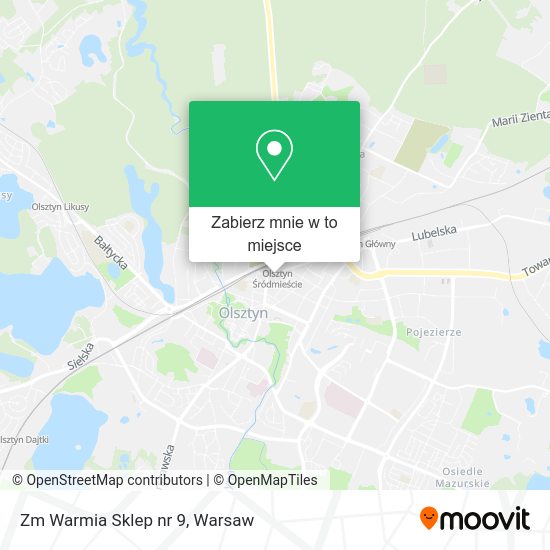 Mapa Zm Warmia Sklep nr 9