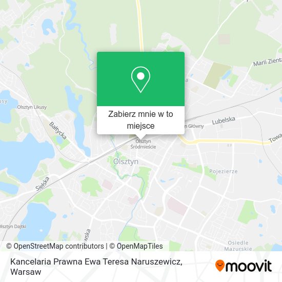 Mapa Kancelaria Prawna Ewa Teresa Naruszewicz