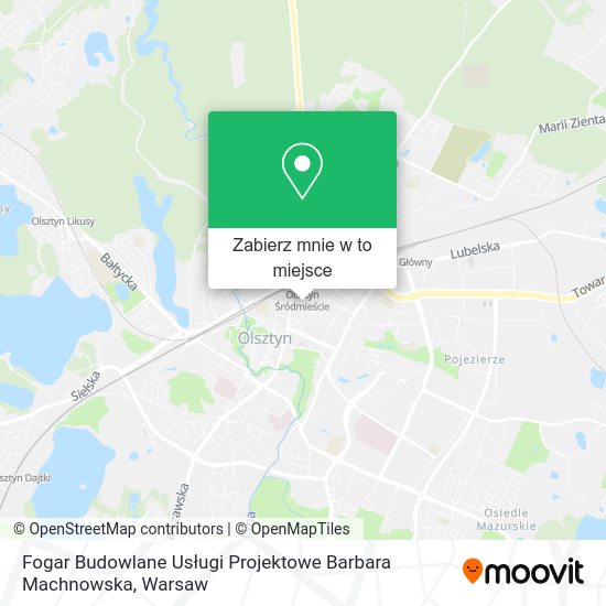 Mapa Fogar Budowlane Usługi Projektowe Barbara Machnowska